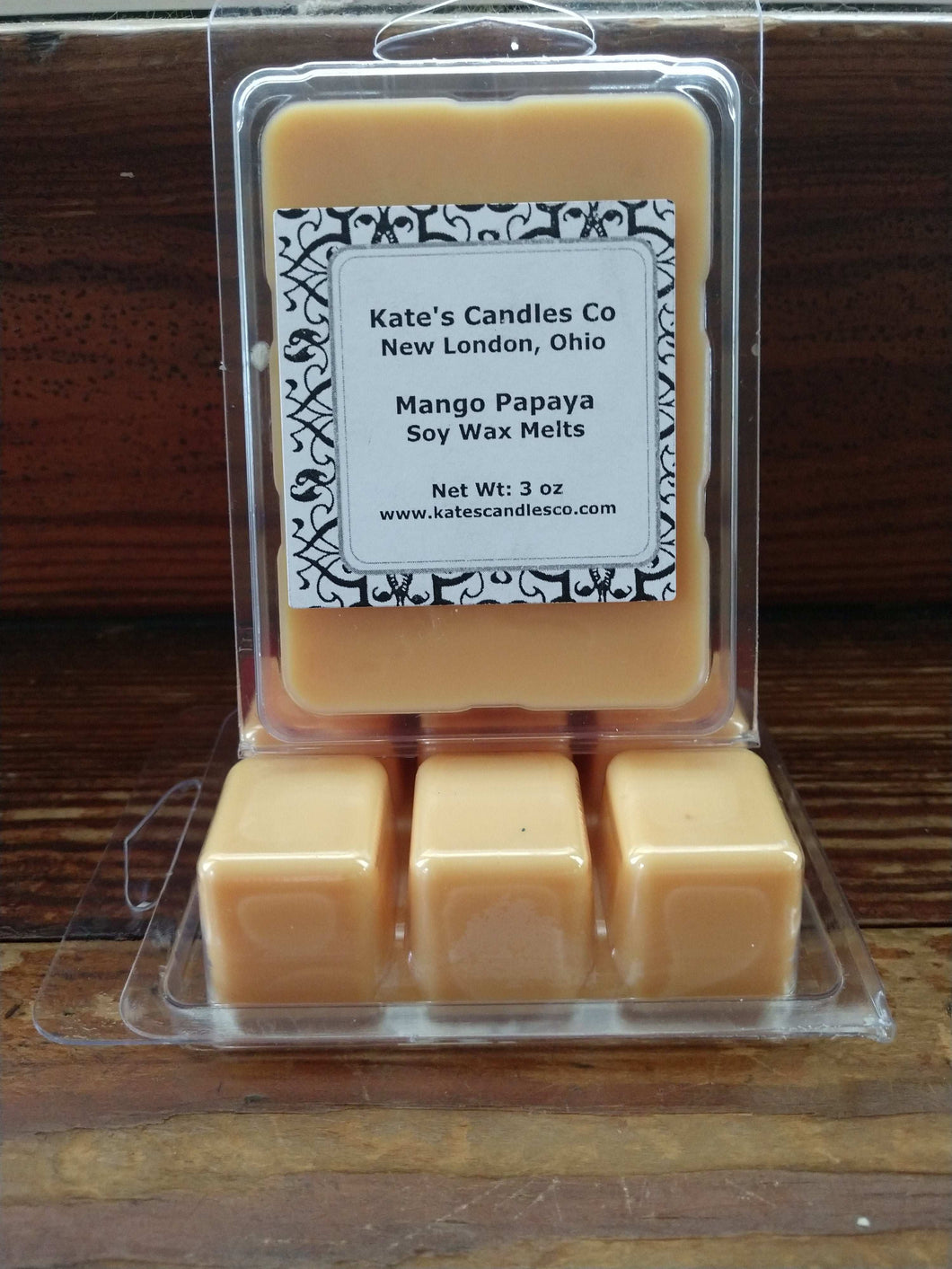 Mango Papaya Soy Wax Melts - Kate's Candles Co. Soy Candles