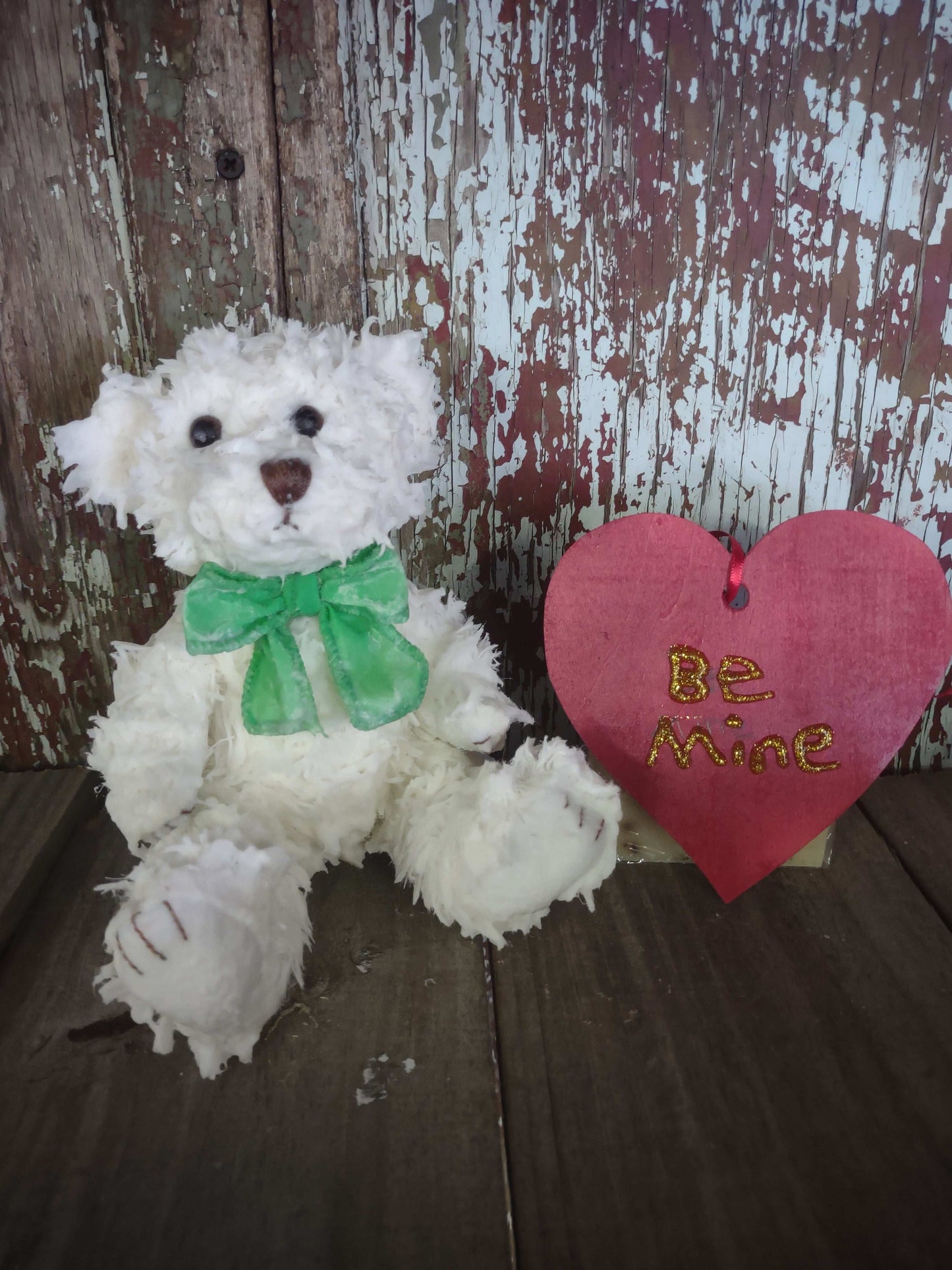 Valentine's wax dipped bear