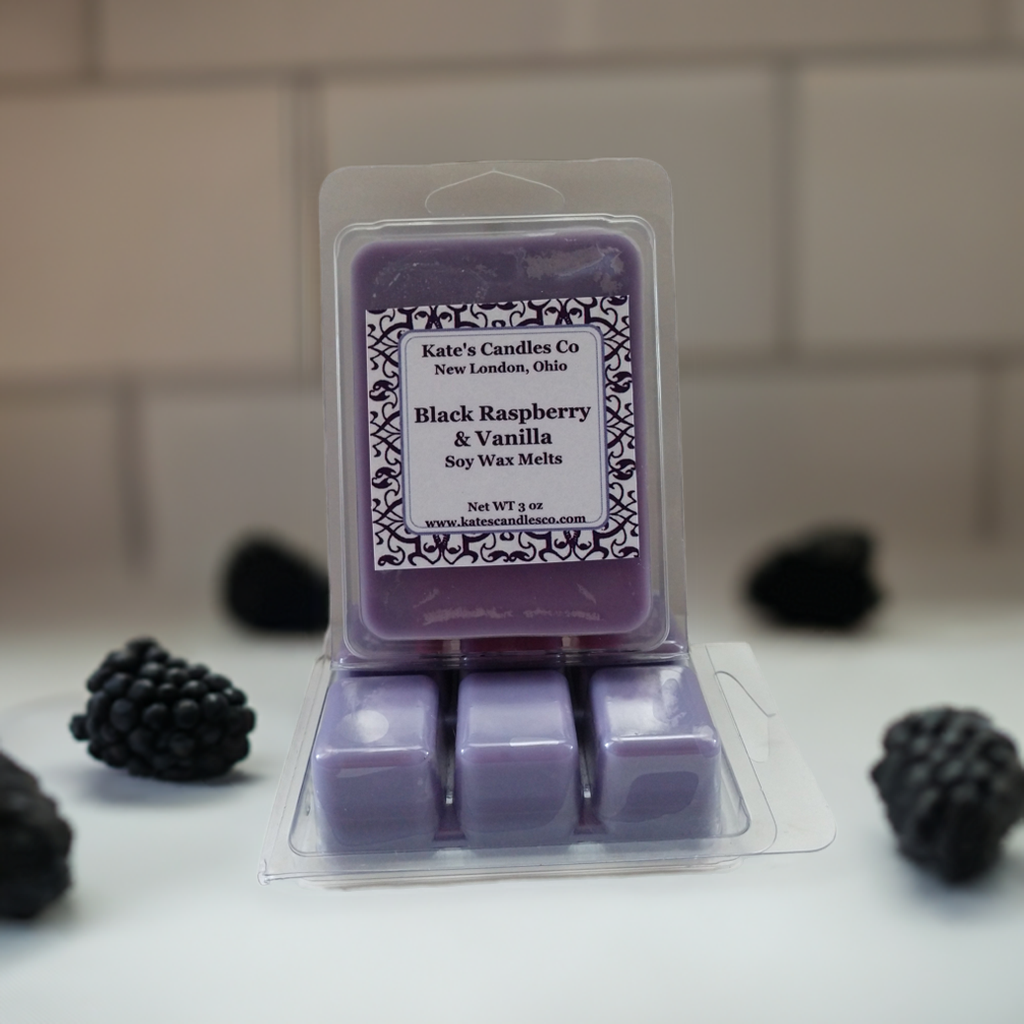 Black Raspberry Vanilla Soy Wax Melts - Kate's Candles Co.
