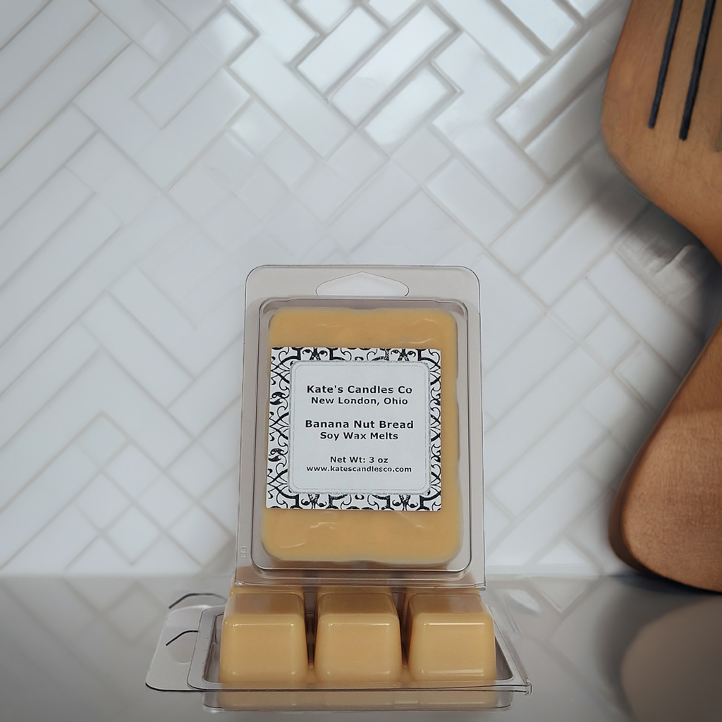 Banana Nut Bread Soy Wax Melts - Kate's Candles Co.