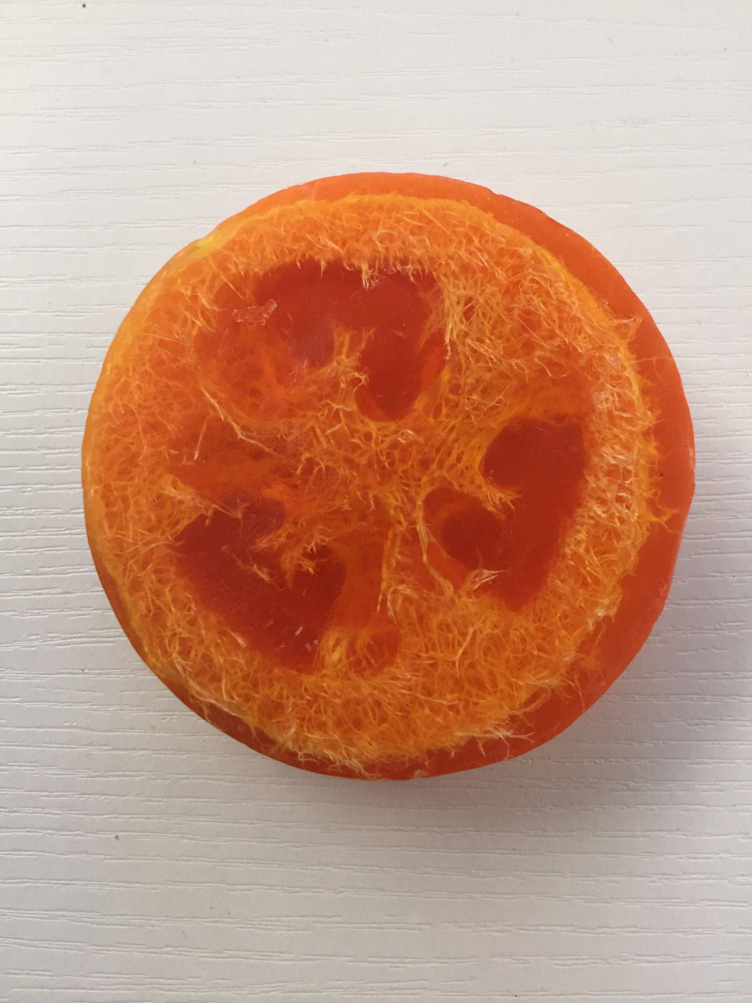 Cranberry Orange Loofah Soap - Kate's Candles Co.
