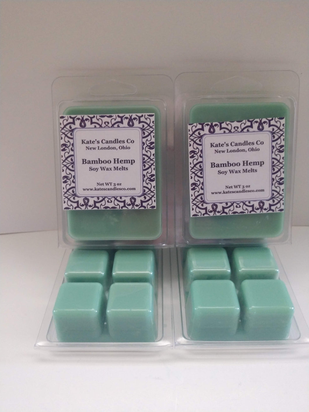 Bamboo Hemp Soy Wax Melts - Kate's Candles Co. Soy Candles