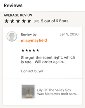 Lily Of The Valley Soy Wax Melts - Kate's Candles Co. Soy Candles