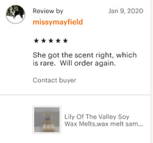 Lily Of The Valley Soy Wax Melts - Kate's Candles Co. Soy Candles