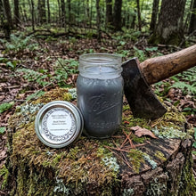 Black Timber Soy Candle – Rugged Outdoor Scent with Black Musk, Oakmoss & Vanilla