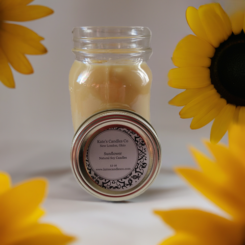 Sunflower Soy Candle - Kate's Candles Co. Soy Candles