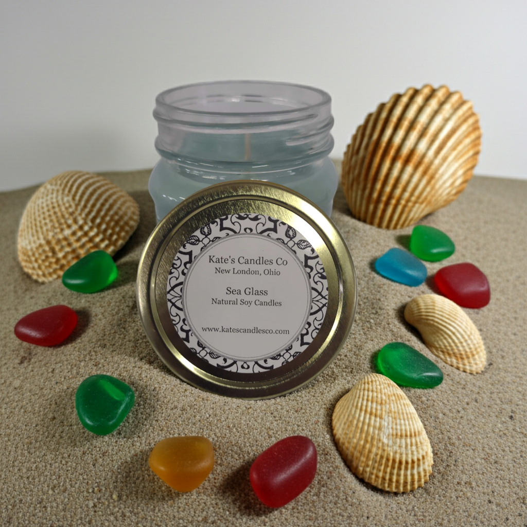 Sea Glass Soy Candles - Kate's Candles Co.