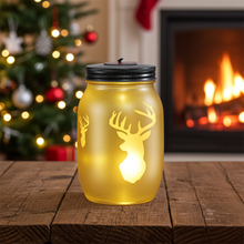 Deer Head Luminary Mason Jar – Rustic Lodge Décor for Hunters & Nature Lovers - Kate's Candles Co.