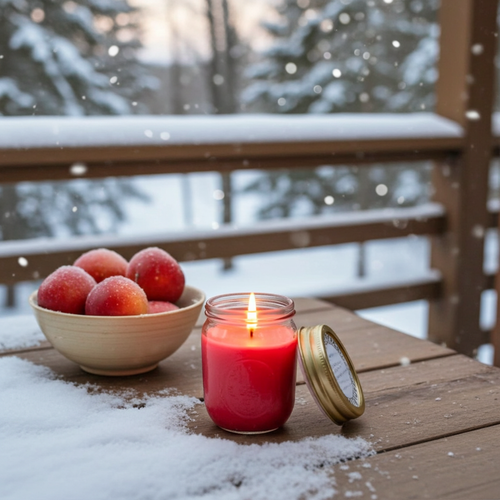 Frosted Apple Soy Candle – Crisp Apple & Warm Spice Scent - Kate's Candles Co.