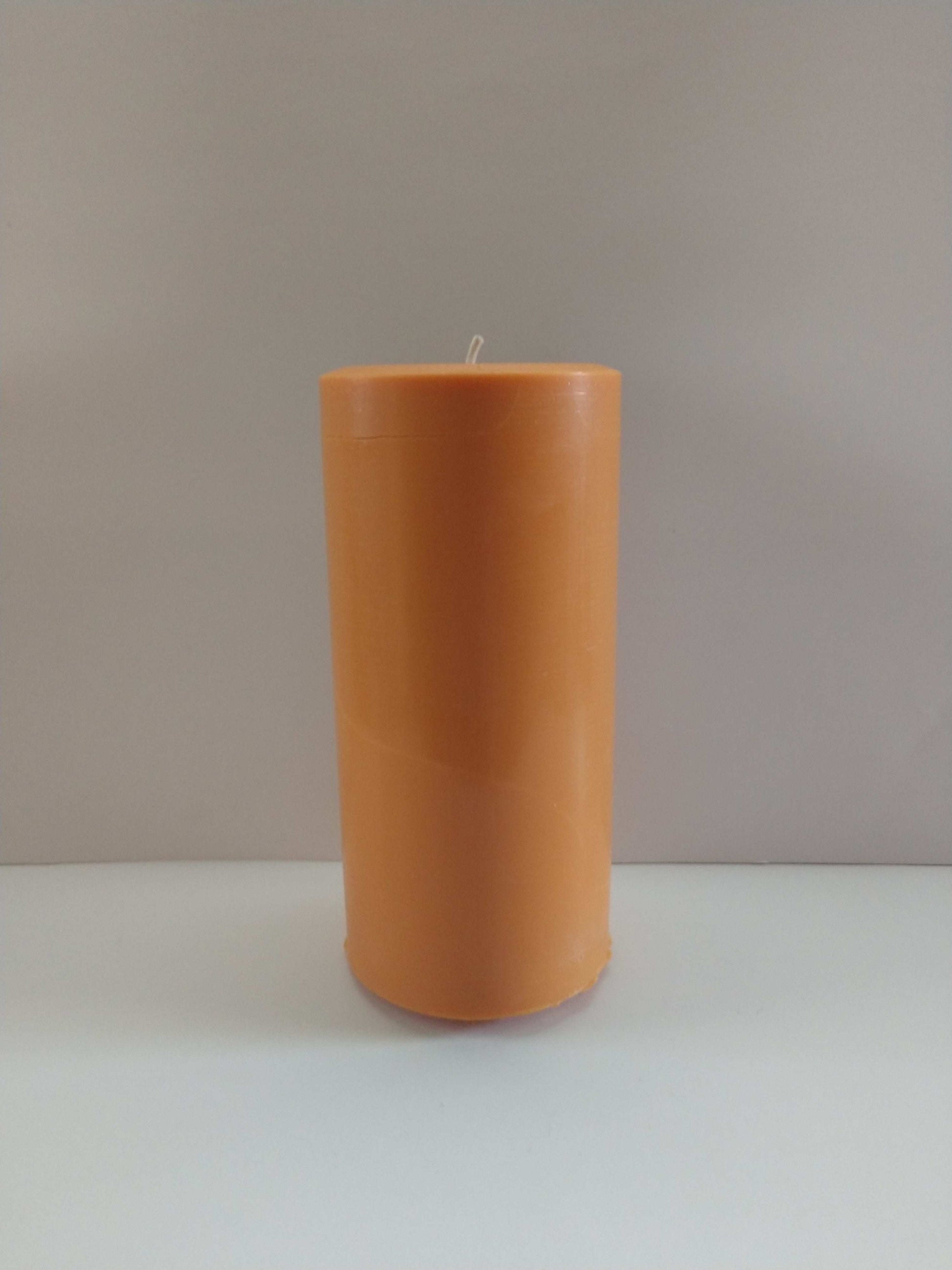 Unscented Small Soy Pillar Candle - Kate's Candles Co. Soy Candles
