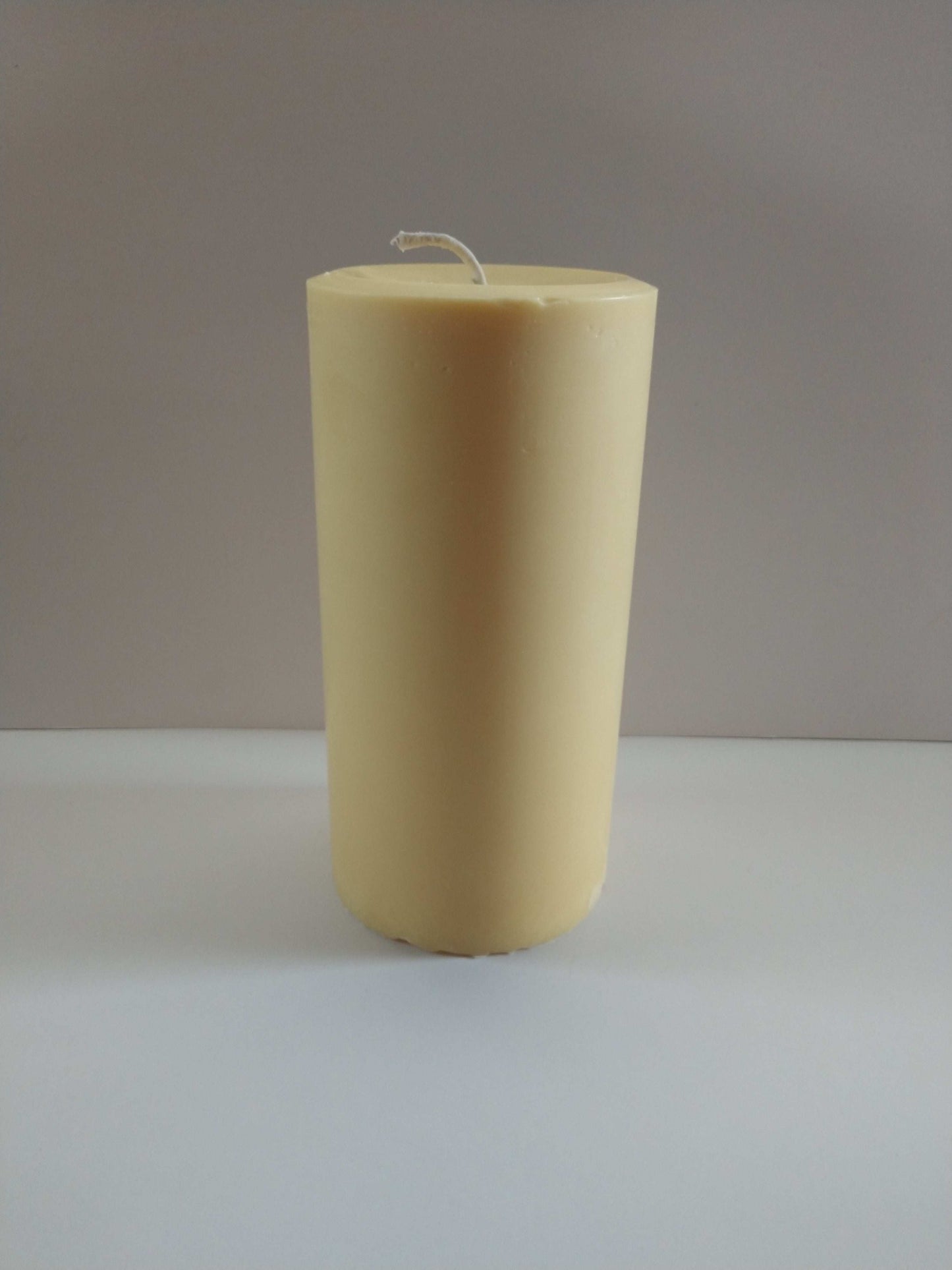 Unscented Small Soy Pillar Candle - Kate's Candles Co. Soy Candles