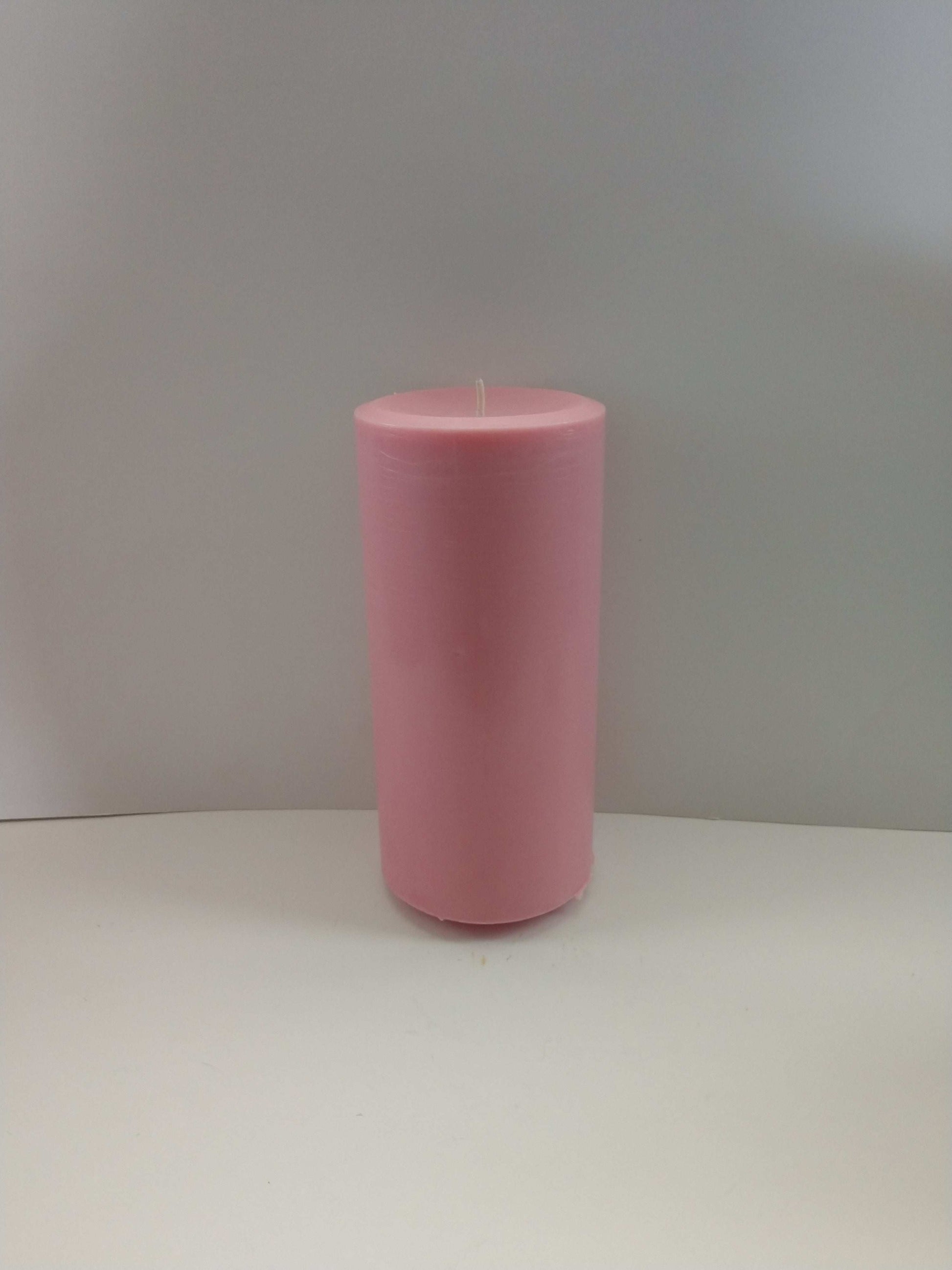 Unscented Small Soy Pillar Candle - Kate's Candles Co. Soy Candles