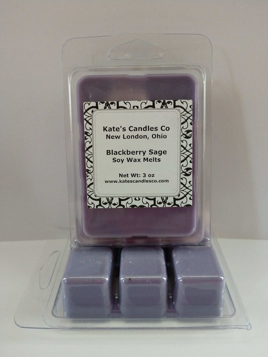 Blackberry Sage Soy Wax Melts - Kate's Candles Co. Soy Candles