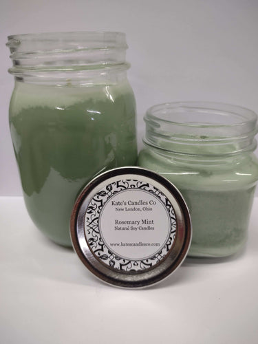 Rosemary and Mint Scented Soy Candles & Wax Melts - Kate's Candles Co.