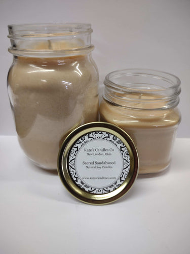 Sacred Sandalwood Soy Candle - Kate's Candles Co.