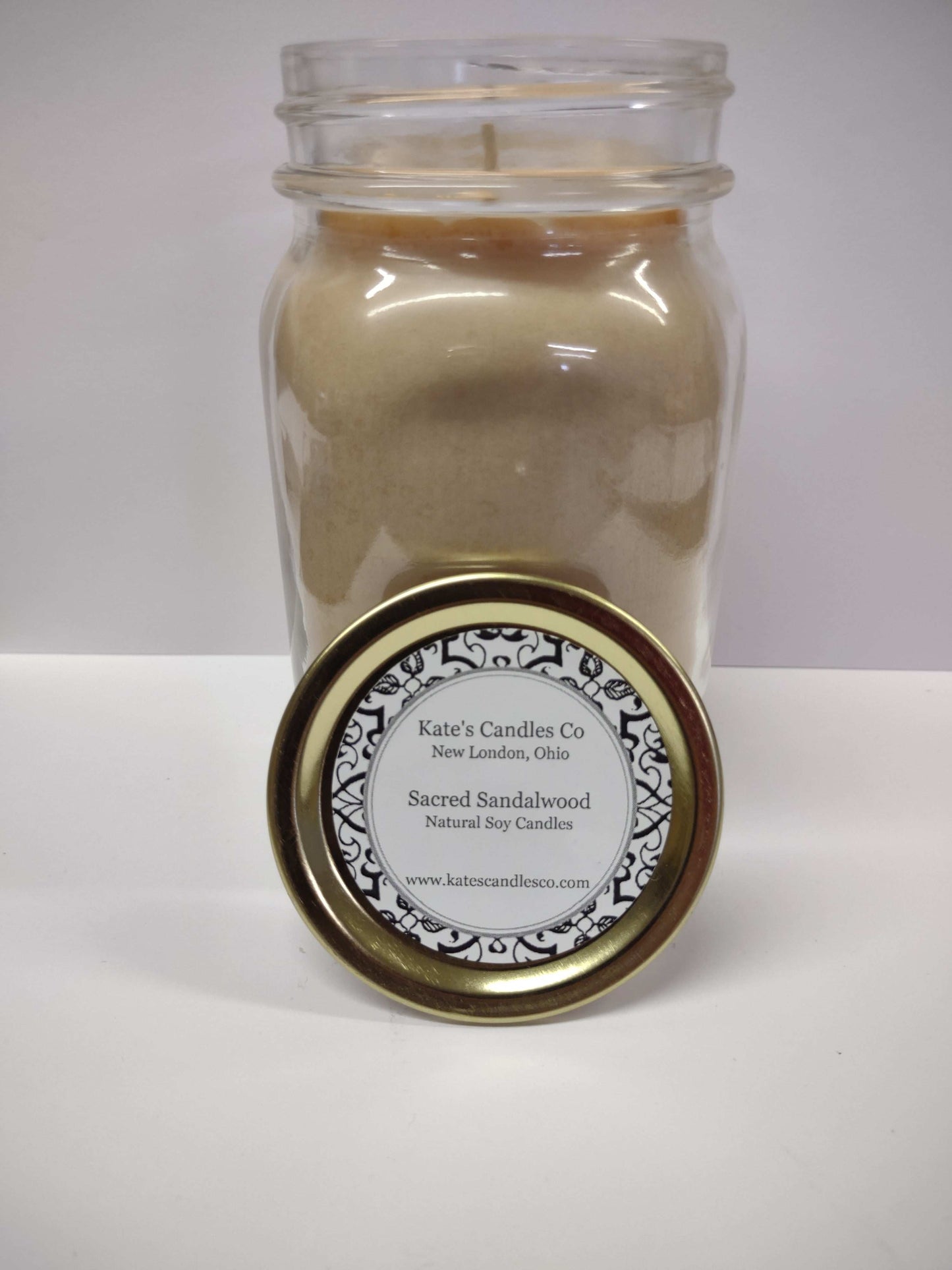 Sacred Sandalwood Soy Candle - Kate's Candles Co.