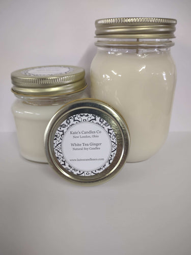 White Tea Ginger Soy Candles - Kate's Candles Co.
