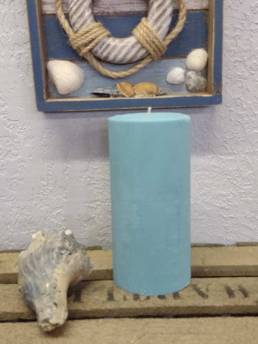 White Sage Sea Salt Pillar Candles - Kate's Candles Co.