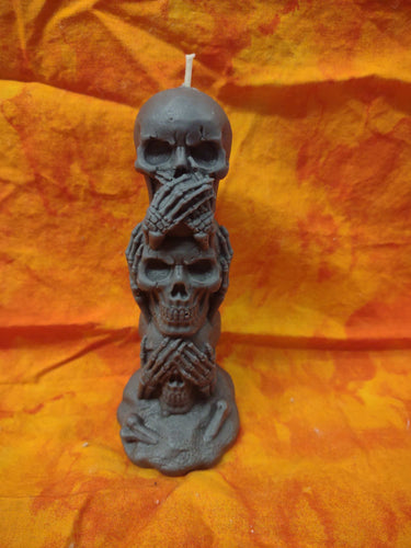Speak No Evil Skull Candle - Kate's Candles Co.