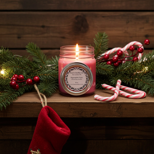 Peppermint Twist Soy Candle - Kate's Candles Co.