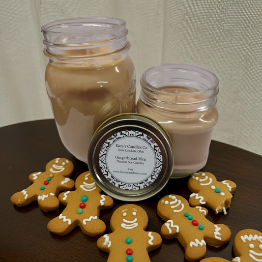 Gingerbread Men Soy Candles - Kate's Candles Co.