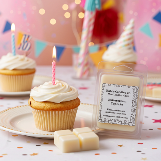 Buttercream Cupcake Soy Wax Melts - Kate's Candles Co.