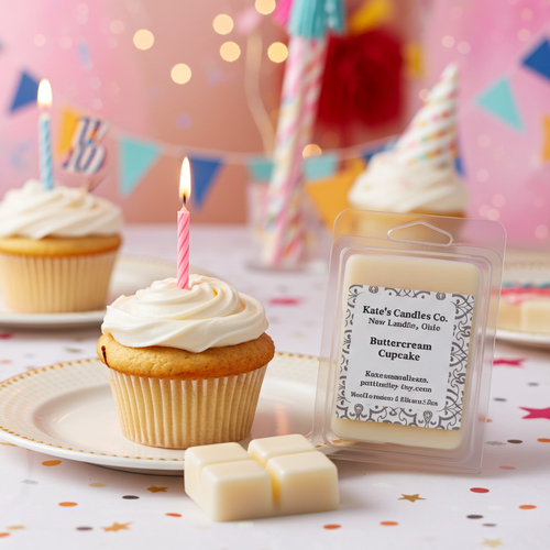 Buttercream Cupcake Soy Wax Melts - Kate's Candles Co.
