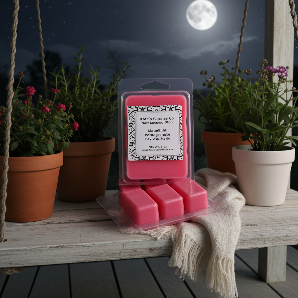 Moonlight Pomegranate Soy Wax Melts - Kate's Candles Co.