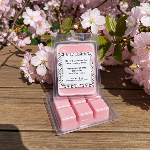Japanese Cherry Blossom Soy Wax Melts | Spring Floral Home Fragrance - Kate's Candles Co.
