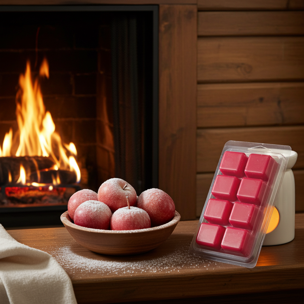 Frosted Apple Soy Wax Melts – Apple, Citrus & Cinnamon Fragrance - Kate's Candles Co.