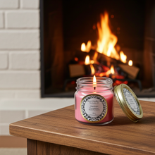 Champagne Pomegranate Soy Candle | Fruity Champagne Scent | Red Wax Hemp Wick Candle - Kate's Candles Co.