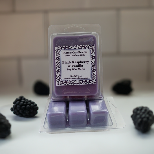 Black Raspberry Vanilla Soy Wax Melts - Kate's Candles Co.