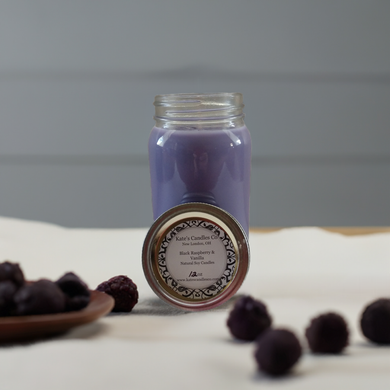 Black Raspberry Vanilla Soy Candles - Kate's Candles Co.