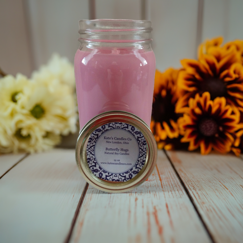 Butterfly Hugs Soy Candles - Kate's Candles Co.