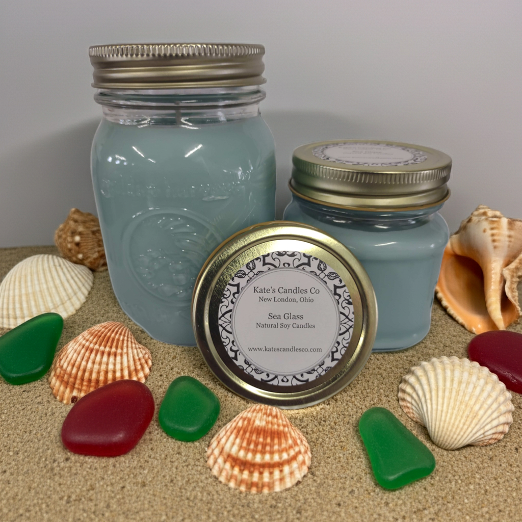 Sea Glass Soy Candles - Kate's Candles Co.