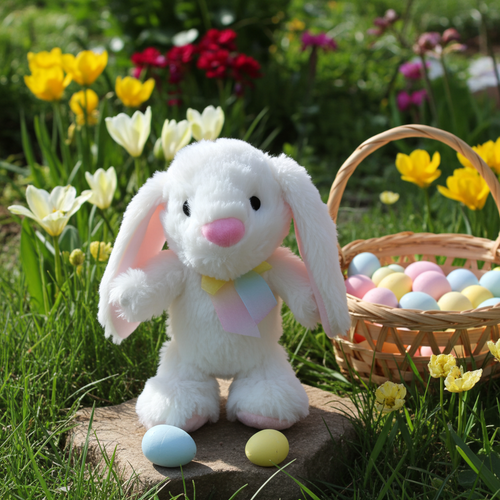 Handmade wax dipped bunny air freshener scented soy wax Easter bunny decor by Kate's Candles Co