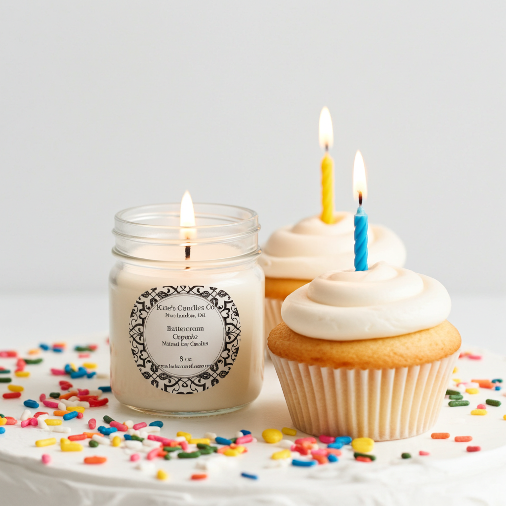 Buttercream Cupcake Soy Candle – Best Seller - Kate's Candles Co.