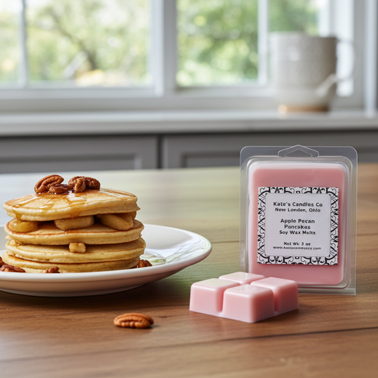 Apple Pecan Pancakes Fall Soy Wax Melts - Kate's Candles Co.