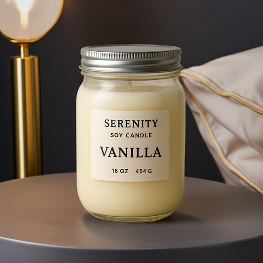 Vanilla Serenity Soy Candles - Kate's Candles Co.
