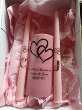 Handmade Soy Unity Candle Set – Personalized Wedding Ceremony Candles