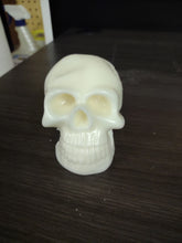 Skull Soy Pillar Candle | Handmade Halloween Decor - Kate's Candles Co.