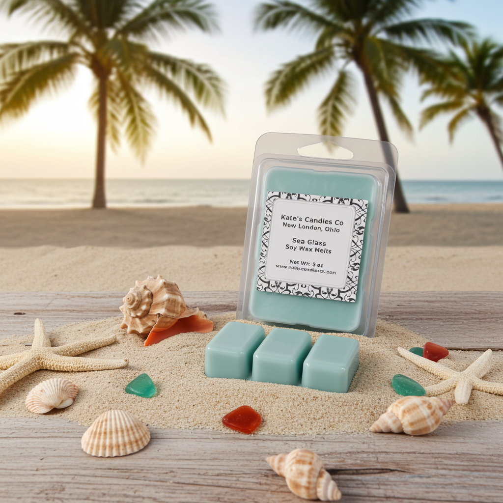 Sea Glass Soy Wax Melts - Kate's Candles Co.