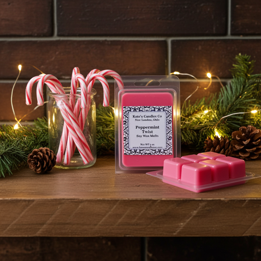 Peppermint Twist Soy Wax Melts - Kate's Candles Co.