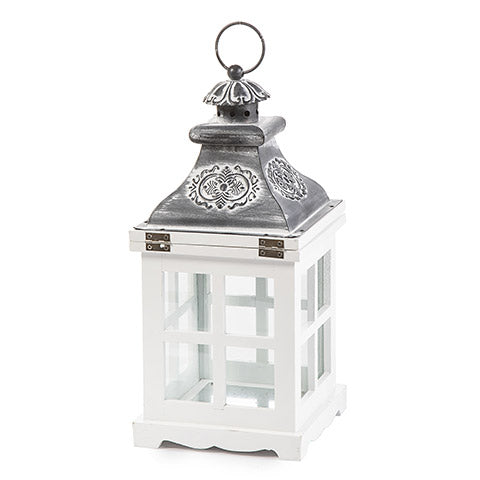 White Farm House Wooden Candle Lantern - Kate's Candles Co. Soy Candles