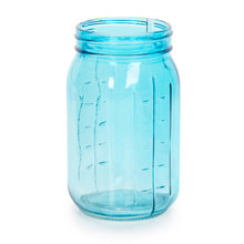 Colored Glass Mason Jars - Translucent Blue - 3.5 X 6.5 Inches - Kate's Candles Co. Soy Candles