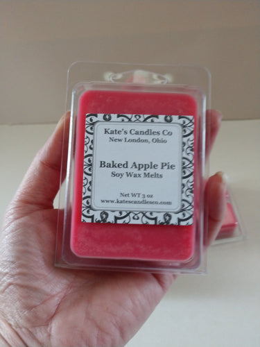 Baked Apple Pie Soy Wax Melts - Kate's Candles Co. Soy Candles