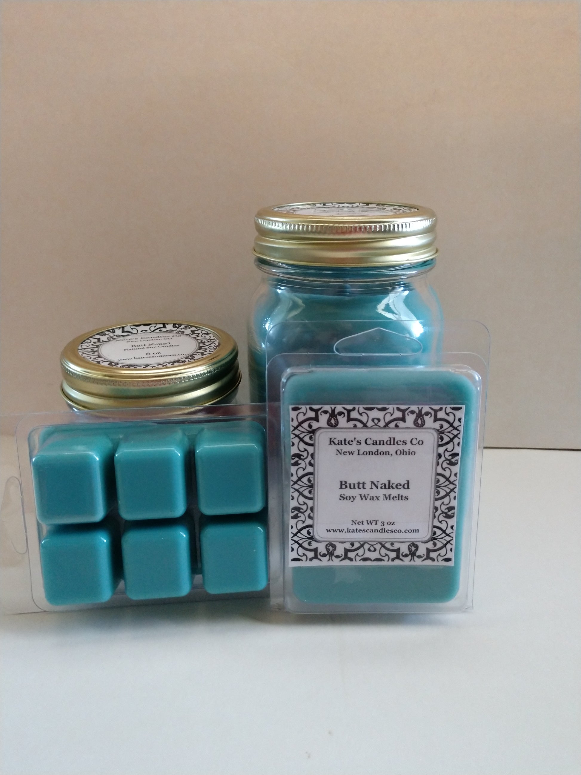 Butt Naked Soy Wax Melts - Kate's Candles Co. Soy Candles