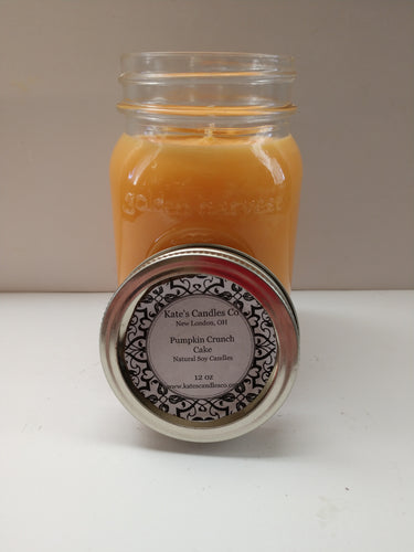 Pumpkin Crunch Cake Scented Soy Candles - Kate's Candles Co. Soy Candles