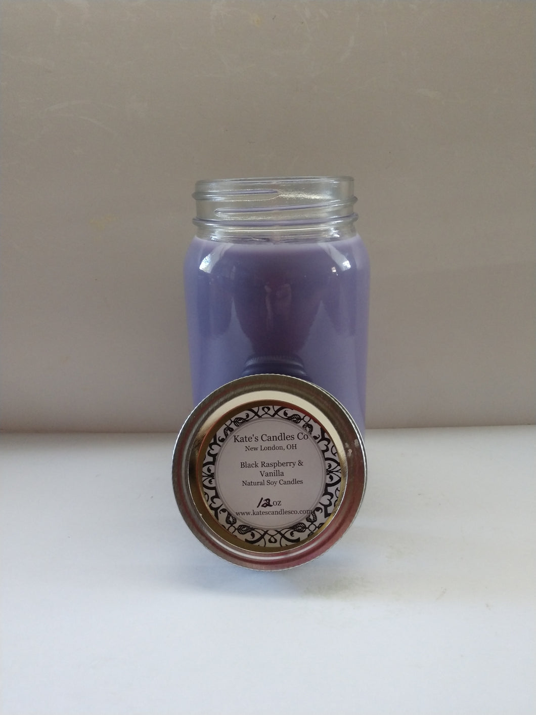 Black Raspberry & Vanilla Scented Soy Candles - Kate's Candles Co. Soy Candles