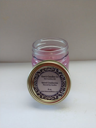 Spiced Cranberries Scented Soy Candles - Kate's Candles Co. Soy Candles
